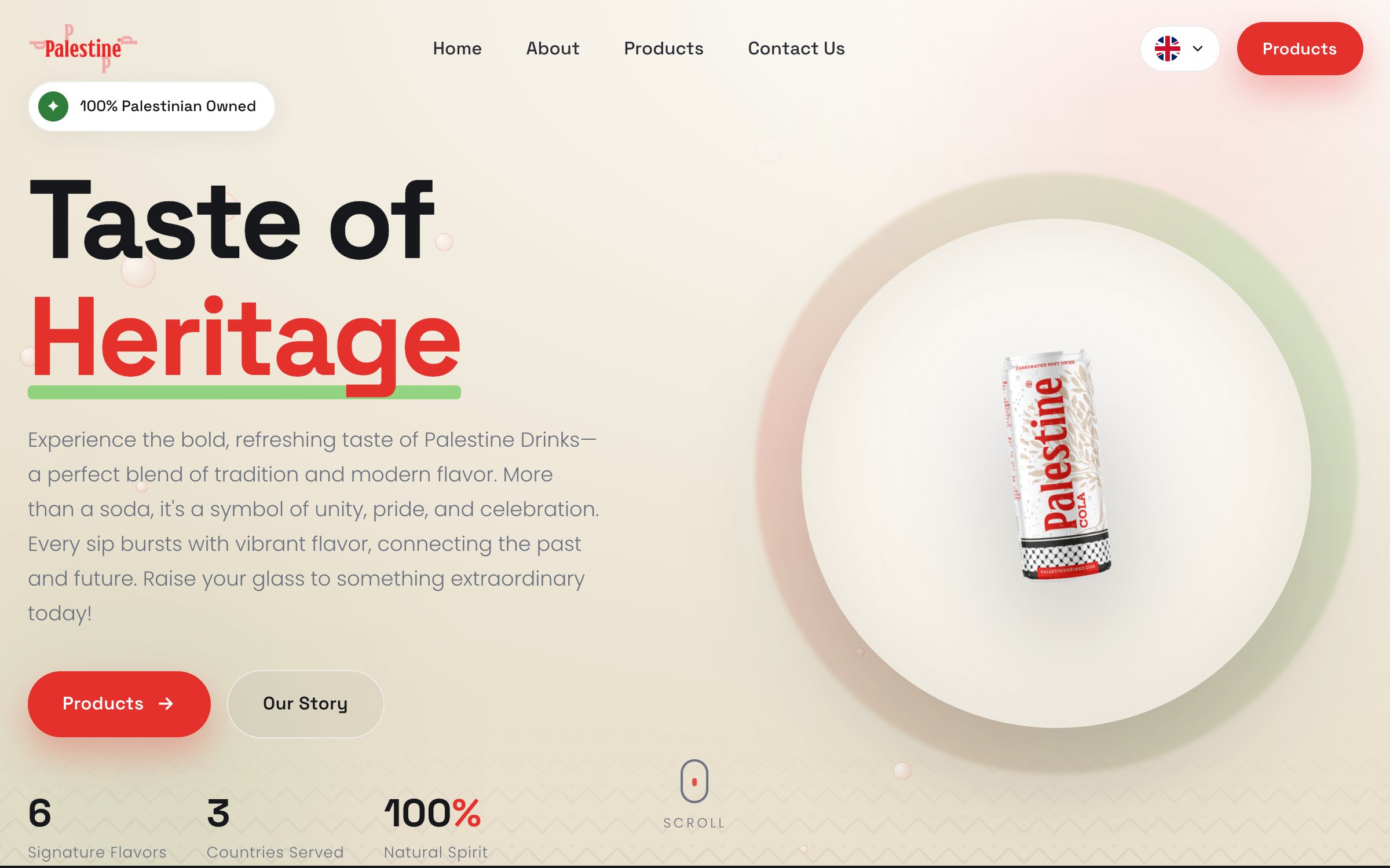 The hero: Taste of Heritage, the can, and the range at a glance